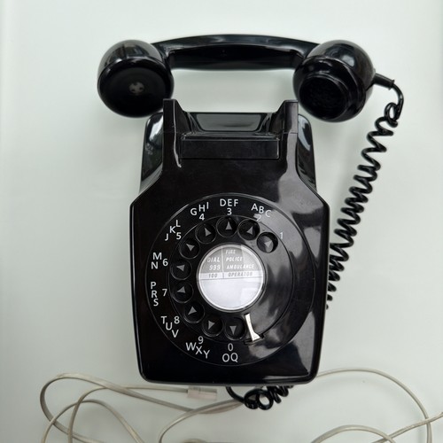 Vintage 1978 rotary dial black - vintage, rotary/dial